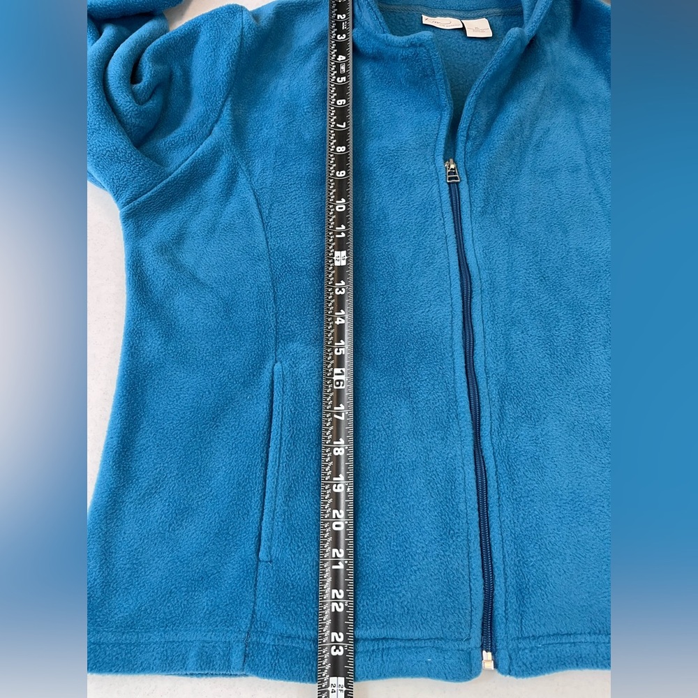 Kim Rogers Women’s Turquoise Fleece Jacket. XL. Super soft. - Picture 8 of 11